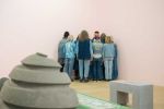 Rafał Zajko, Denim, 2025. Performance in collaboration with Contemporary Elders and Agnieszka Szczotka at Focal Point Gallery, Southend-on-Sea, 2025. Photo: Amber Merry.