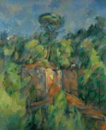 Paul Cézanne. Quarry at Bibémus, 1898-1900. Oil on canvas, 25 3/4 x 21 1/2 in. Gift of Henry W. and Marion H. Bloch, 2015.