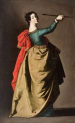 Francisco de Zurbarán and studio. Saint Ursula, ca. 1635. Oil on canvas, 171.5 x 106.4 cm. Genova, Musei di Strada Nuova - Palazzo Bianco.