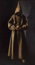 Francisco de Zurbarán. Saint Francis, ca. 1635. Oil on canvas, 204 x 112 cm. Milwaukee, Milwaukee Art Museum.