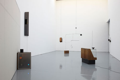 Haroon Mirza. Installation view, Spike Island (Jan–Mar 2012), Untitled Song featuring Untitled Works by James Clarkson, 2012 (detail). Courtesy the artist and Spike Island. Photograph: Stuart Whipps.