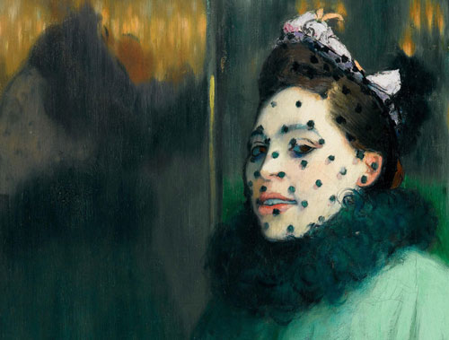 Louis Anquetin. Femme à la voilette, 1891 (detail). Oil on canvas, 81 x 55 cm. © Private collection, courtesy of D. Nisinson.