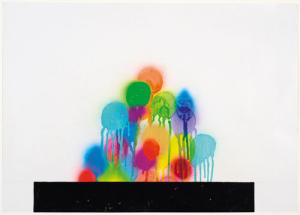 David Batchelor. Atomic Drawing, 2010. Spray paint and gouache on card. Courtesy the artist, Galeria Leme, São Paulo and Ingleby Gallery, Edinburgh. © David Batchelor, DACS, London, 2013. Photograph: Thierry Bal.