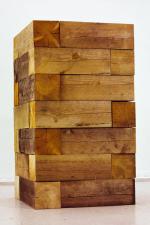 Carl Andre. Timber Piece (Well), (1964/1970), Museum Ludwig. Courtesy of Rheinisches Bildarchiv Köln.