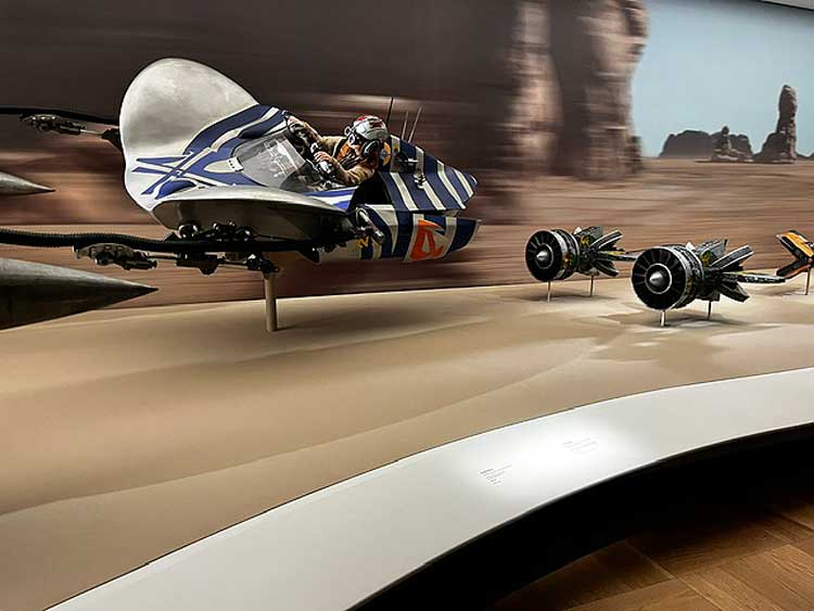 Luke Skywalker's landspeeder from Star Wars.