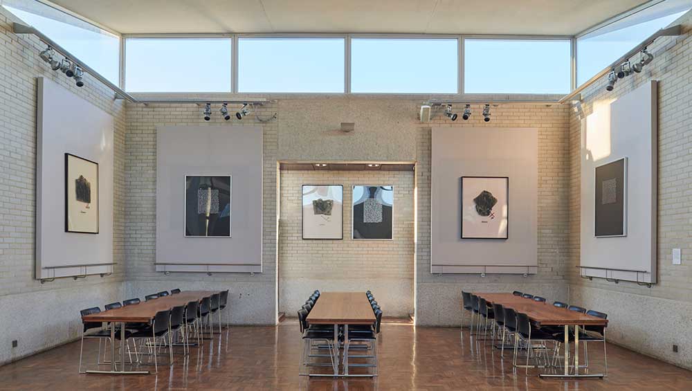 Mary Kelly’s Extase, a six-panel installation, What Remains, The Women’s Art Collection, Murray Edwards College, Cambridge. Photo: Jo Underhill.