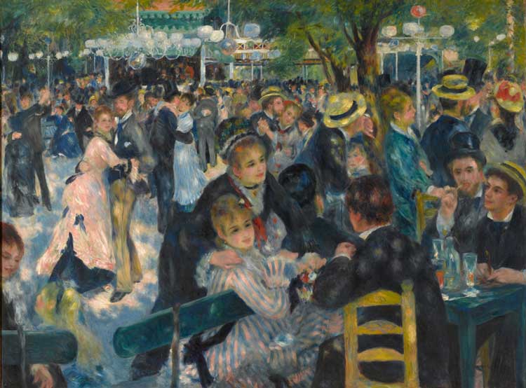 Pierre-Auguste Renoir, Dance at the Moulin de la Galette, 1876.