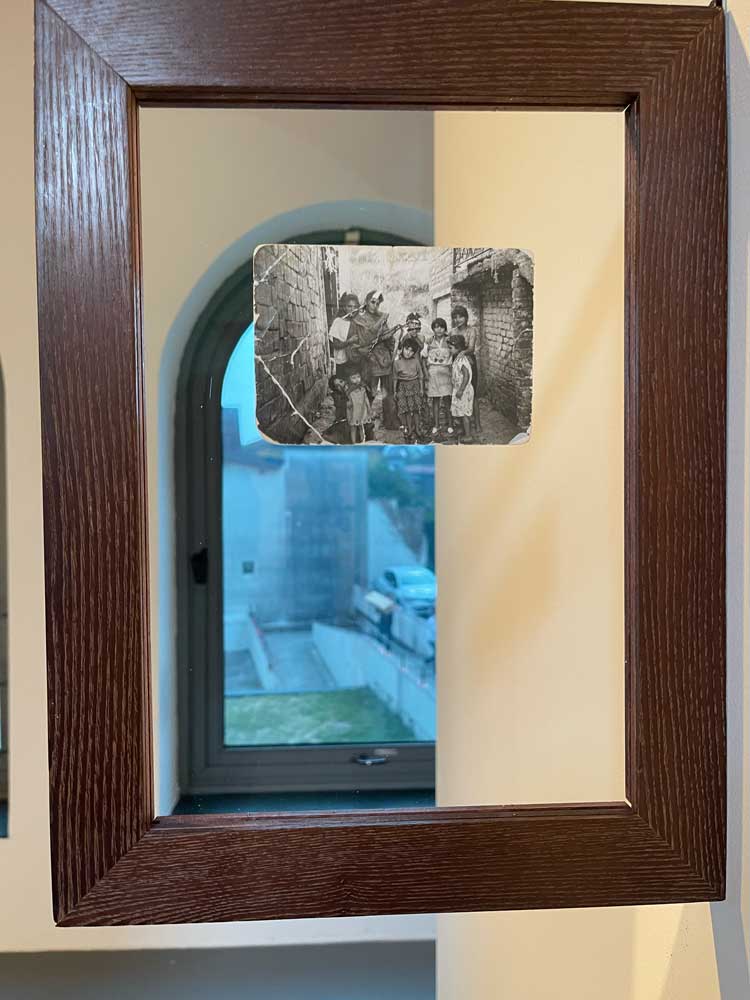Selma Selman. Family Portrait, 1993. Historical photograph of Selman with her family taken during the war in Bosnia and Herzegovina. Photo: Veronica Simpson.